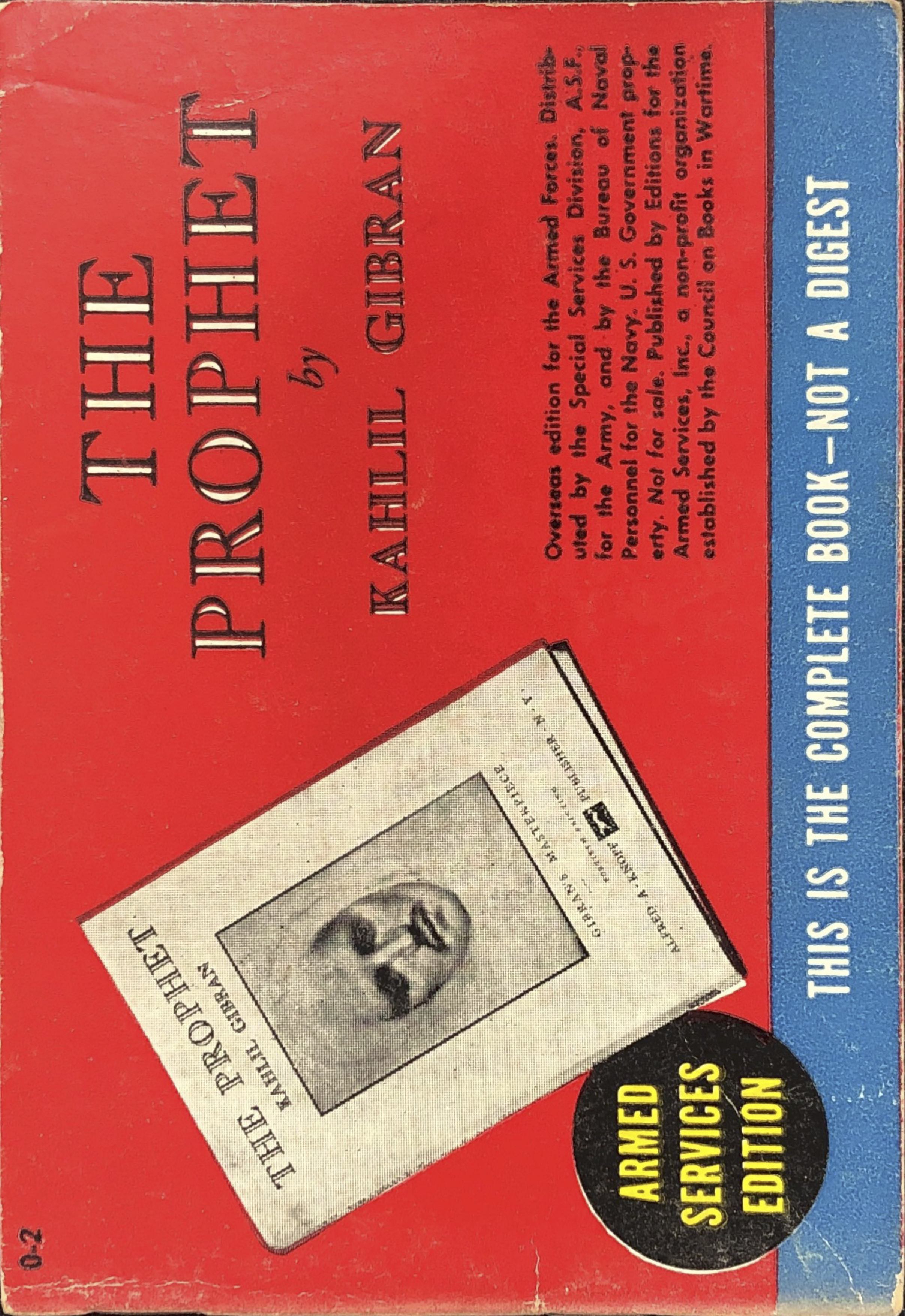 The Prophet - Armed Services Editions ASE 1943-1947 - Council on Books in Wartime